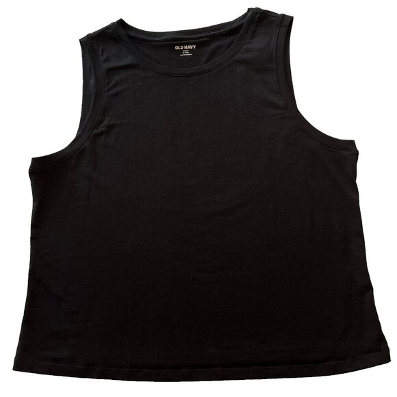 Old Navy Bestee Shell Top XL Tall Black NWT Lagom Clean Girl Capsule Office - Picture 1 of 7
